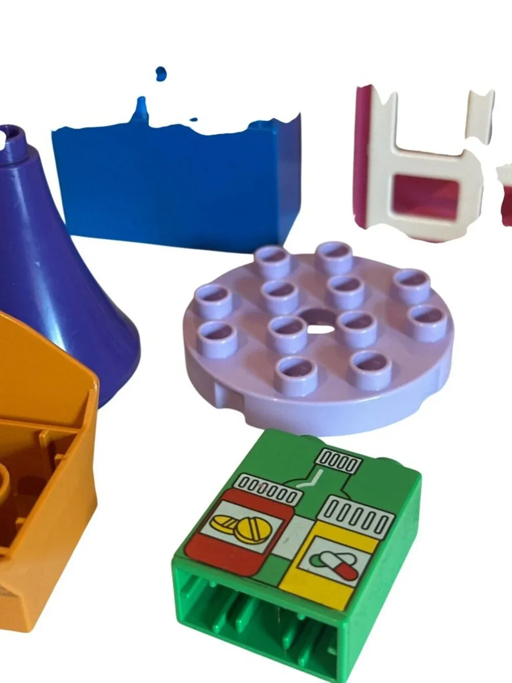 LEGO Duplo Building Blocks Toys Replacement Parts Cone Cupcake Bottom Slopes Etc